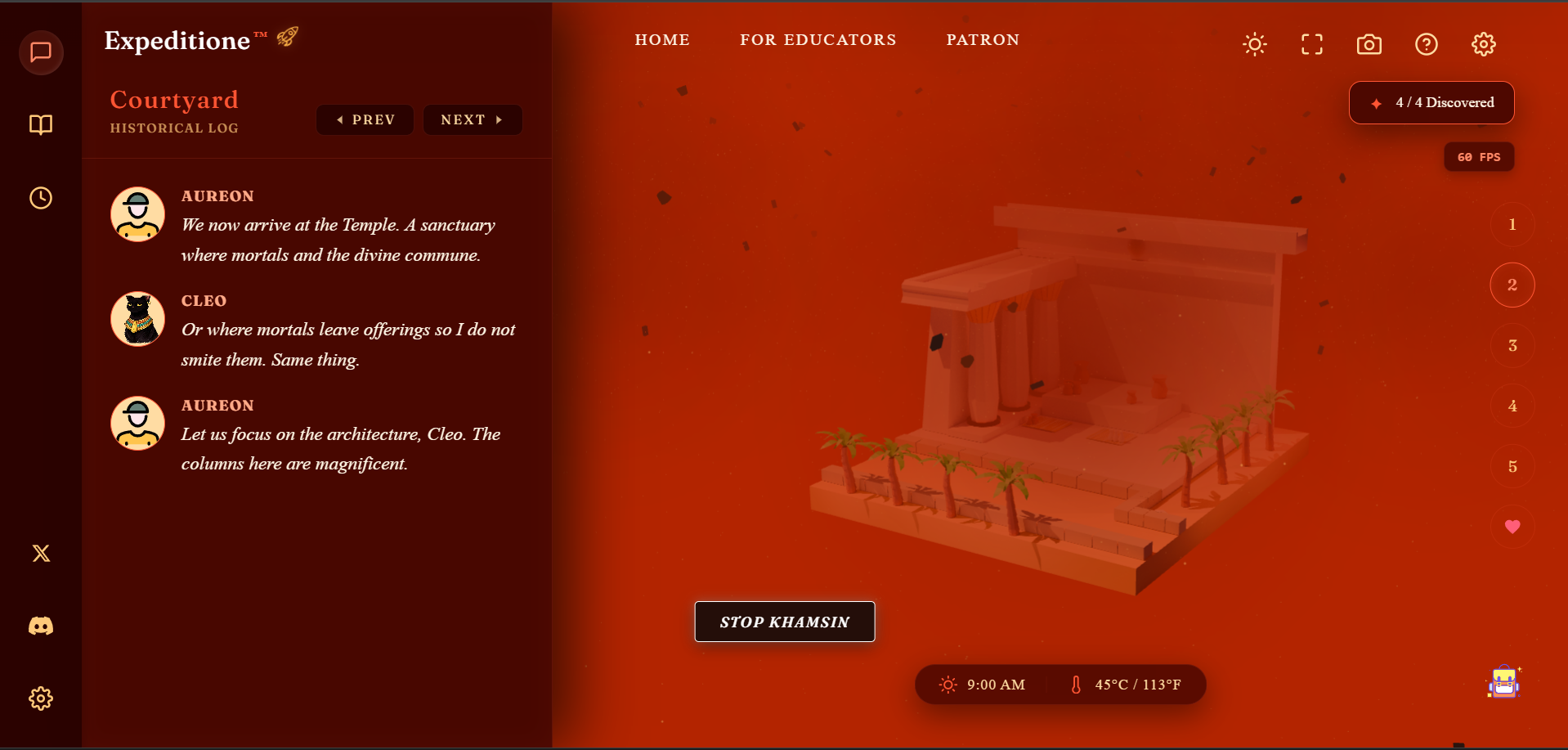 Ancient Egypt Giza Plateau Sandstorm 3D diorama